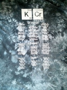 King Crimson Tee Shirt, The Back