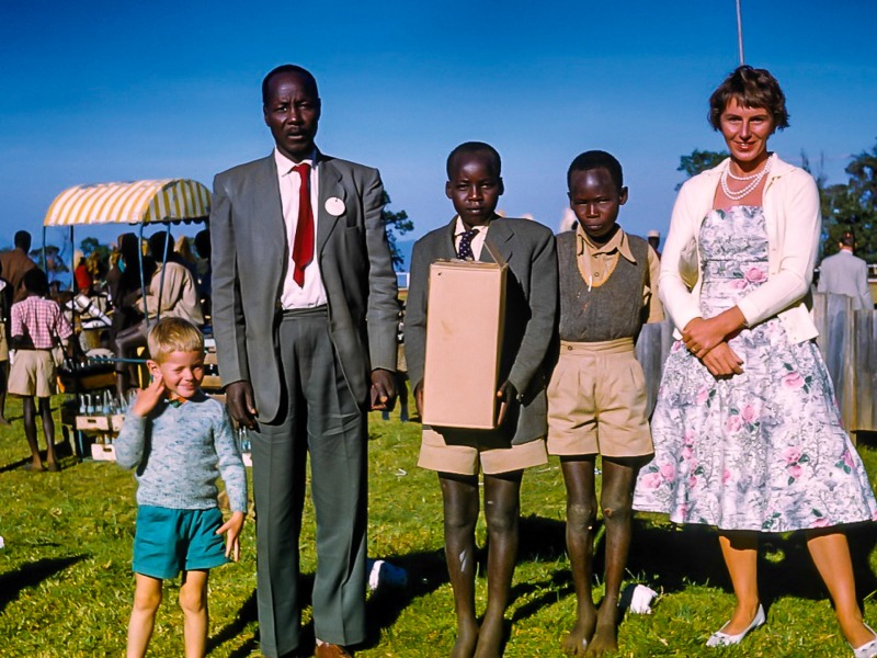 Chief Henry at show, Peter and Betty