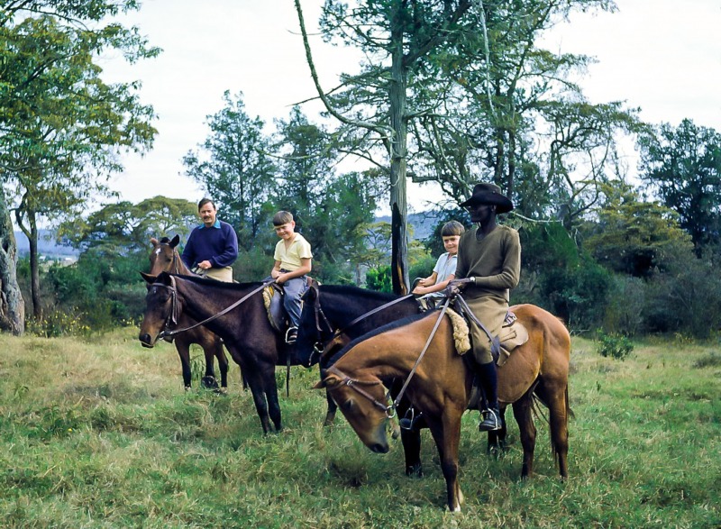 Cousins and horses