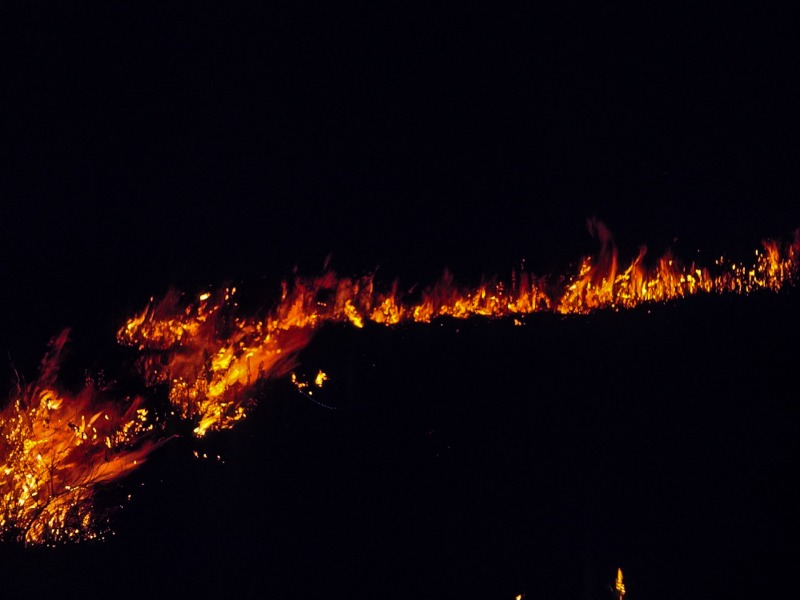 Straw burning at Chebororwa farm