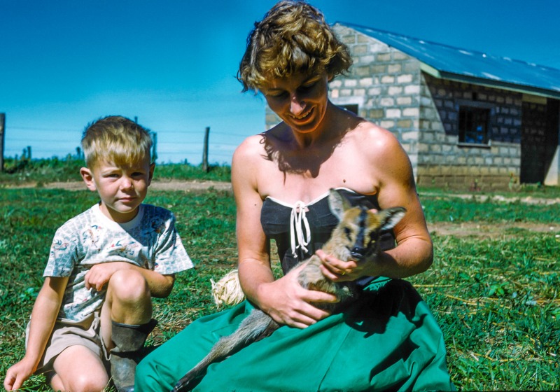 Peter,Mother and Dik Dik at Cheborora - 1963