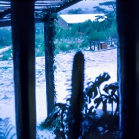 House and garden at Chebororwa in hail