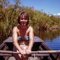 Betty rowing, Naivasha lake?