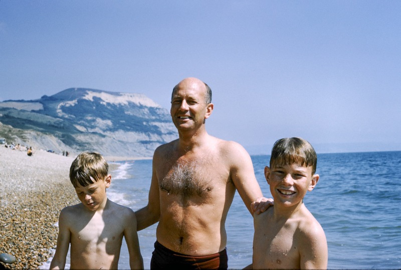 Peter, Mike, Stephen in Somerset 1963