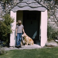 Peter at Linnington Cottage, Wambrook, Chard 1963