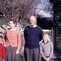 Peter Blasdale, Jean Blasdale, Charles Blasdale, Stephen Blasdale  at Linnington Cottage, Wambrook, Chard