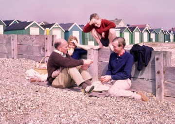 On the beach, Mike, Betty, Peter and Ian Murdock