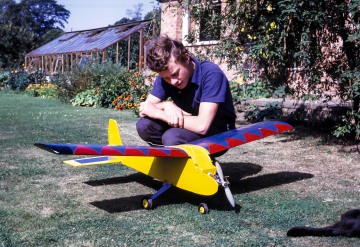 Steve and his model plane at Waterloo