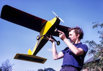 Steve and his model plane at Waterloo