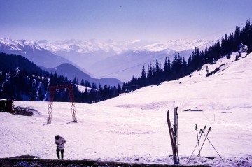 Mike and Betty skiing in Austria