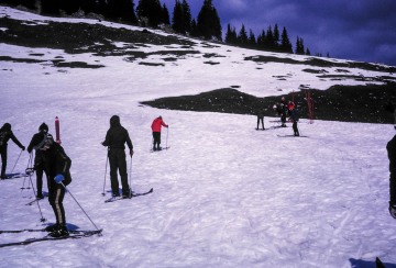 Mike and Betty skiing in Austria