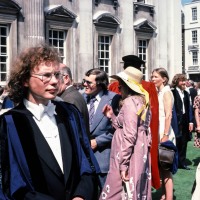 Stephen Blasdale at graduation day, Senate House, Cambridge