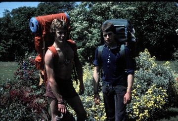 Nick and Peter about to leave on a Hike