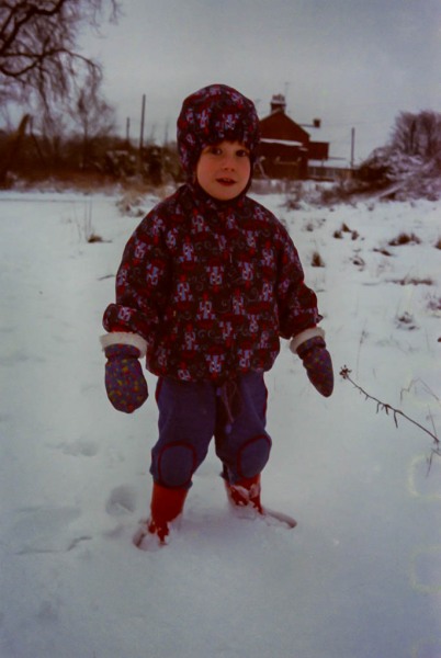 Selina in the snow