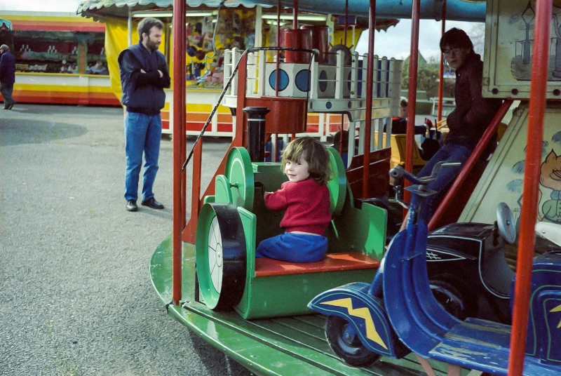 Selina at funfair