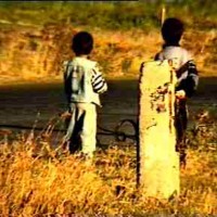 Some children playing at Lake Sevan