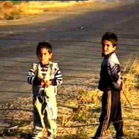 Some children playing at Lake Sevan