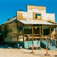 Mining ghost town of Rhyolite