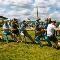 Kingswood Wotton tug of war and BBQ