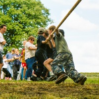 Kingswood Wotton tug of war and BBQ