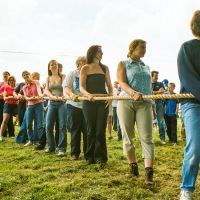 Kingswood Wotton tug of war and BBQ