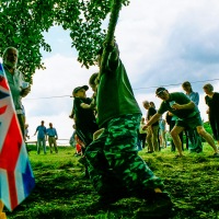 Kingswood Wotton tug of war and BBQ