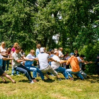 Kingswood Wotton tug of war and BBQ