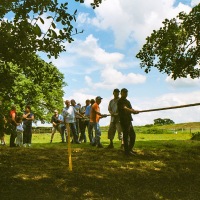 Kingswood Wotton tug of war and BBQ