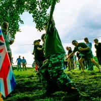 Kingswood Wotton tug of war and BBQ