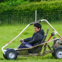 Go Carting at Georhe and Annies