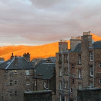 The Edinburgh Crags and the Old Town