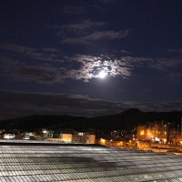 Waverley Station in moon light