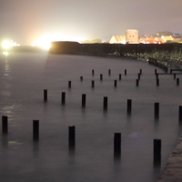 Vazon Bay by night, Guernsey, 2010