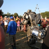 Theatre area, a dancing and sining automaton