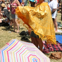 Pyramid stage crowd scene