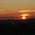 Sunset from lounging area above The Park