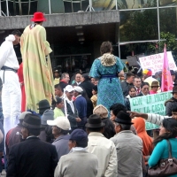 Ecuador, Quito. Demonstration