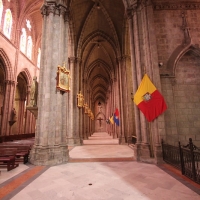 Ecuador, Quito. Basilica of the National Vow.