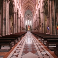 Ecuador, Quito. Basilica of the National Vow.