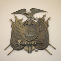 Ecuador, Quito. Presidential Palace, Ecuador coat of arms