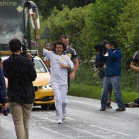 Olympic Torch in Stoke Mandeville