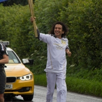 Olympic Torch in Stoke Mandeville