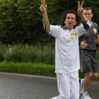 Olympic Torch in Stoke Mandeville