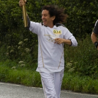 Olympic Torch in Stoke Mandeville Olympic Torch in Stoke Mandeville