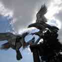 Malverns - 25th May 2013 Buzzards Sculpture: Rosebank Gardens in Malvern