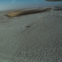 Namibia, weird picture of the desert from the air south of Swakopmund