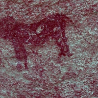 Rock art at the Spitzkoppe site, Namibia