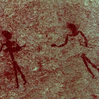 Rock art at Ai Aba Lodge, Erongo region, Namibia