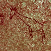 Rock art at Ai Aba Lodge, Erongo region, Namibia