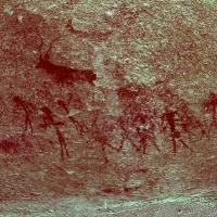 Rock art at Ai Aba Lodge, Erongo region, Namibia